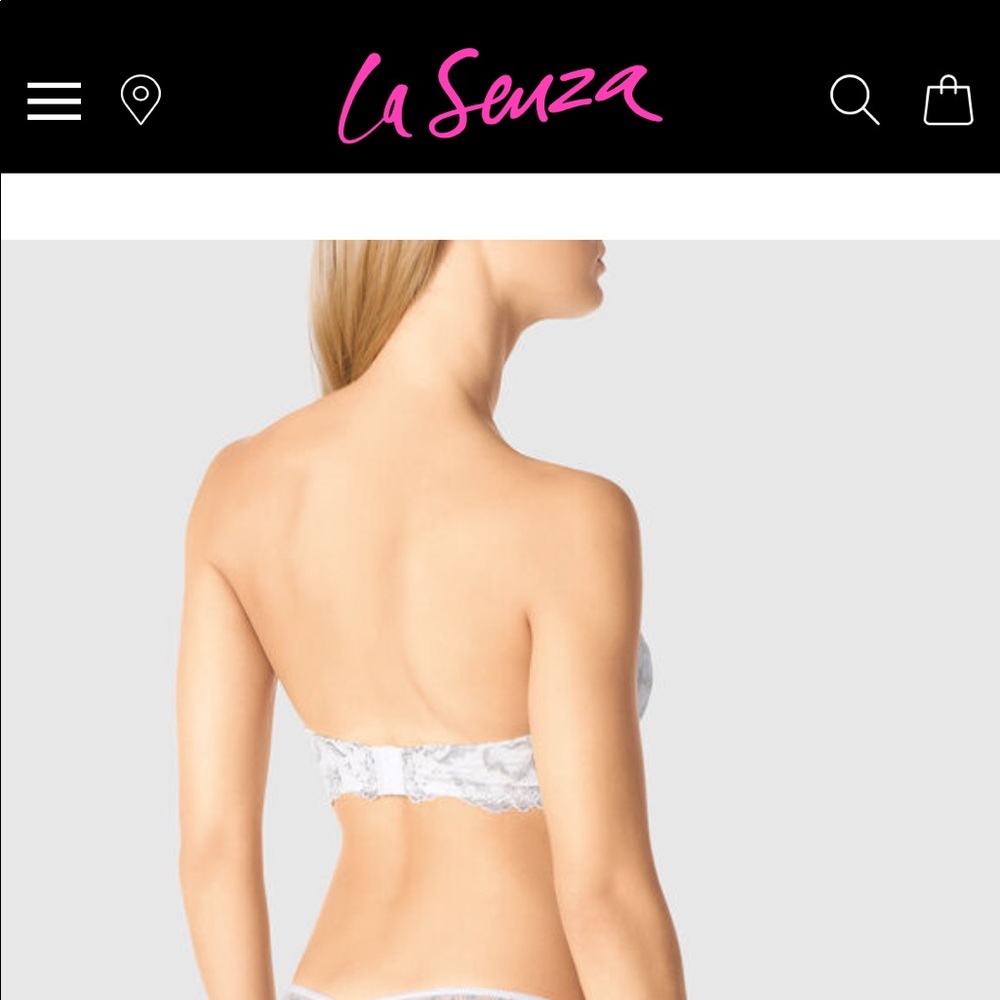 LA SENZA STRAPLESS PUSH UP BRA - 32B - Picture 2 of 5